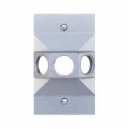 Teddico/Bwf Cover 1G Rect 3Hole W/Prf RC-3V 1719533